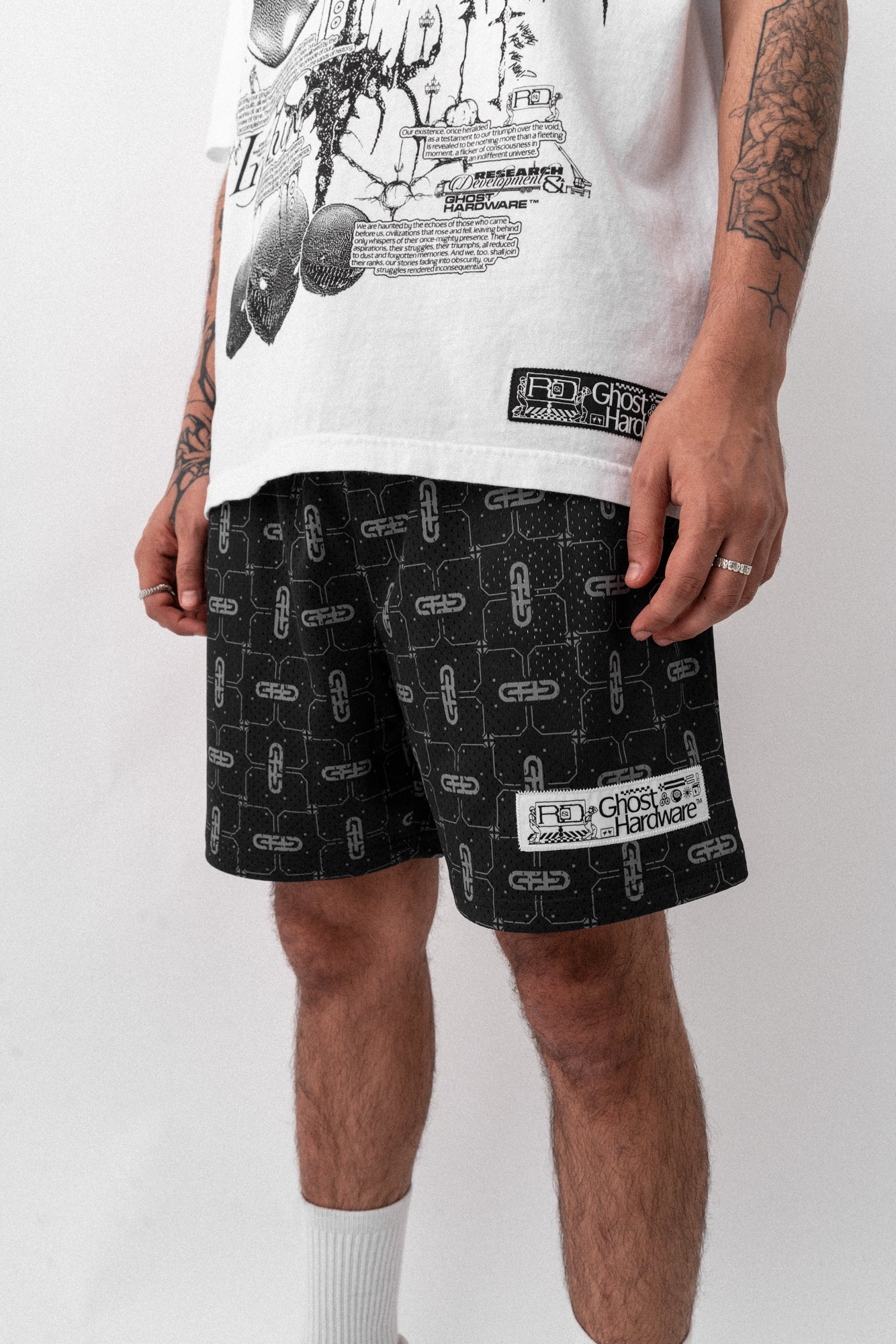 Monogram [ patch ] Mesh Shorts